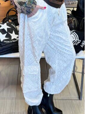 Jaded Gypsy Diamond in the Rough Joggers S/M Embroidered Boho Cargo Pants